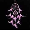 Feather Pendant Decoration Ornament Car Pendant Feather Wind Chimes Decor DIY Handmade Dream Catcher Material Kit