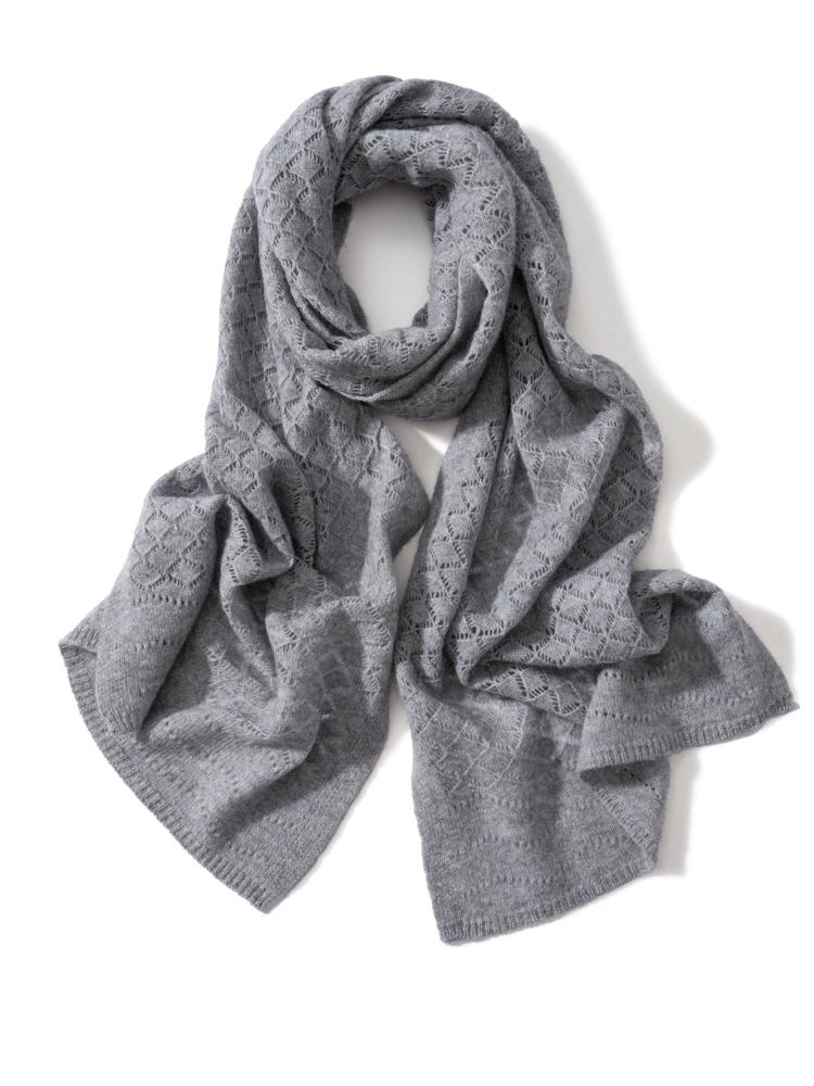 Women Wool Cashmere Openwork Scarf Pashmina Simple Big Scarves Wrap Shawl Men Cashmere Light-thin Outer Wraps Hijab