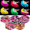 Hot Sell Dancer Practice Long Imitation Rayon Silk Fans Belly Dancing Fan Long Silk Fans Silk Fans
