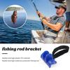 U-shaped Fishing Rod Holder with Fastener Tape Non-Slip Design Compact Size Portable Fishing Pole Bracket Support Accessories