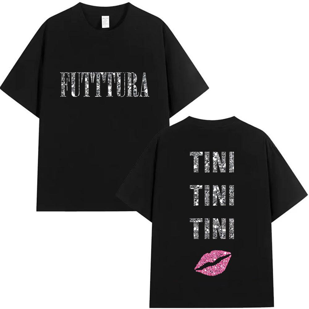 Singer TINI STOESSEL Futtura Tour New Album 2026 Graphic Tshirts Men Women Fashion Harajuku Short Sleeve Cotton Tees streetwear