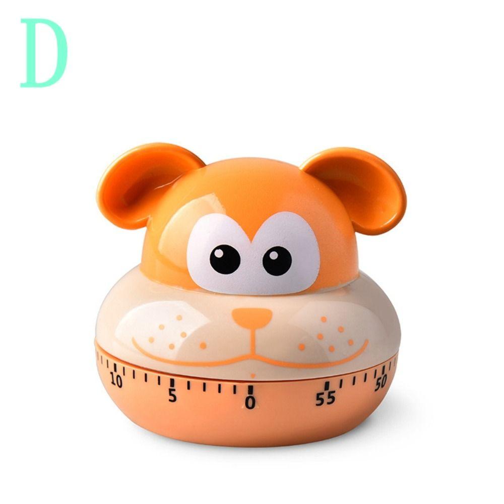 60Minutes Cooking Timer Cartoon Time Management Tool Easy To Operate Animal Mechanical Timer Adult
