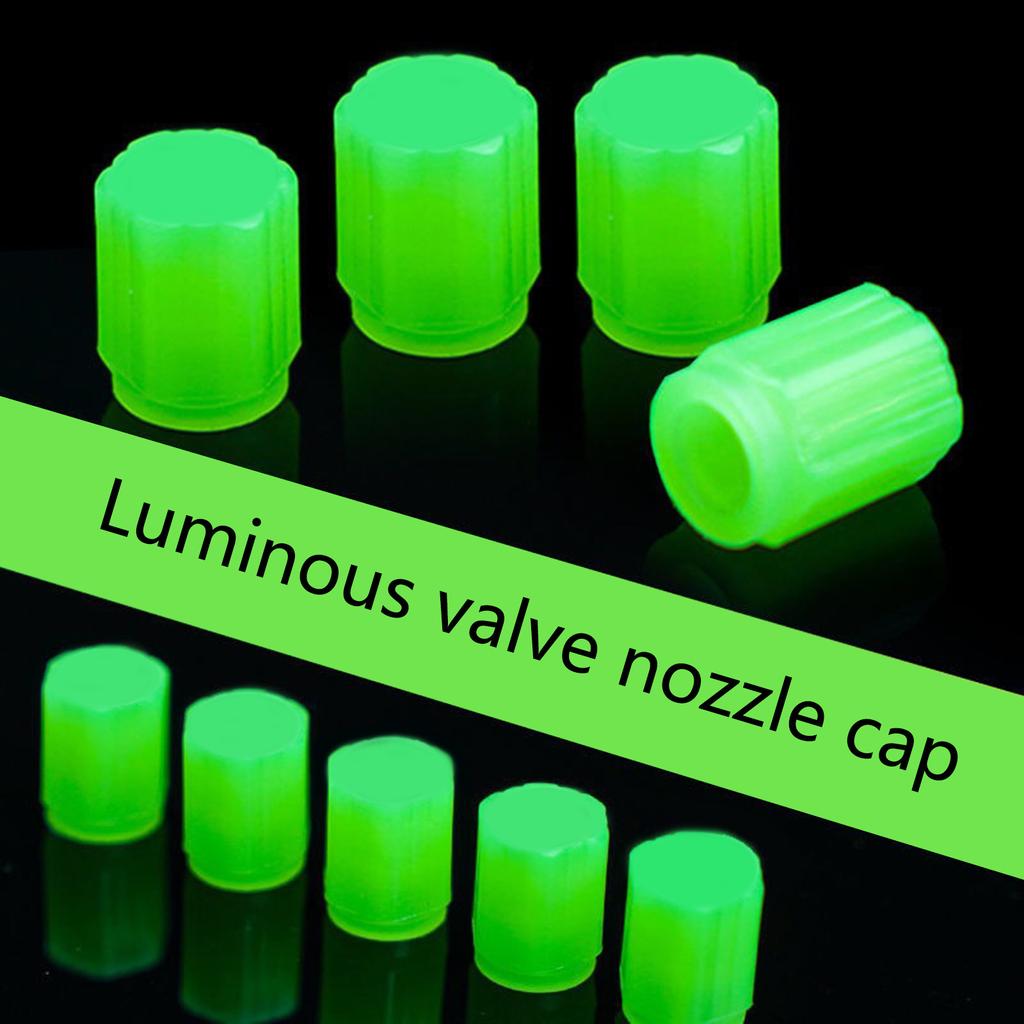 20 шт. Колпачки клапанов шин, Колпачки клапанов колес, Пылезащитные колпачки для шин автомобиля, Светящиеся колпачки клапанов шин