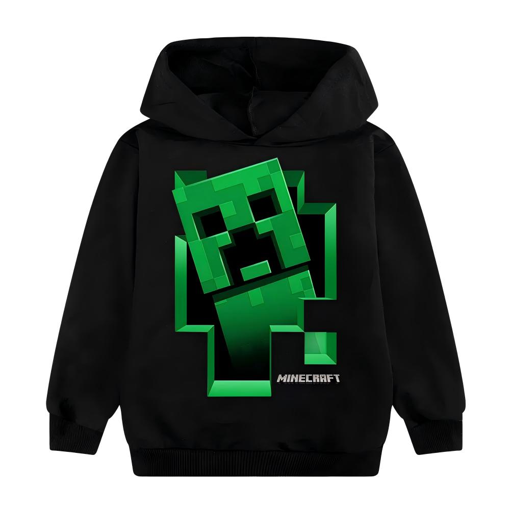 Детский худи спортивный костюм Creeper Худи для мальчиков Штаны Набор из 2 предметов Принт Minecraft HD Игра Детский набор худи Набор худи для мальчика девочки Полиэстер
