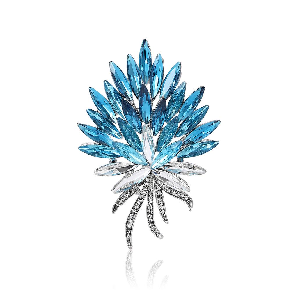 Стильная и элегантная брошь-факел из сплава, брошь-корсаж для женского костюма, стильная бижутерия высокого класса