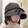 Fashion Lace-up Bucket Hat Wide Brim Quick Drying Duck Tongue Cap Bowknot Fisherman Cap Women Girls Wear