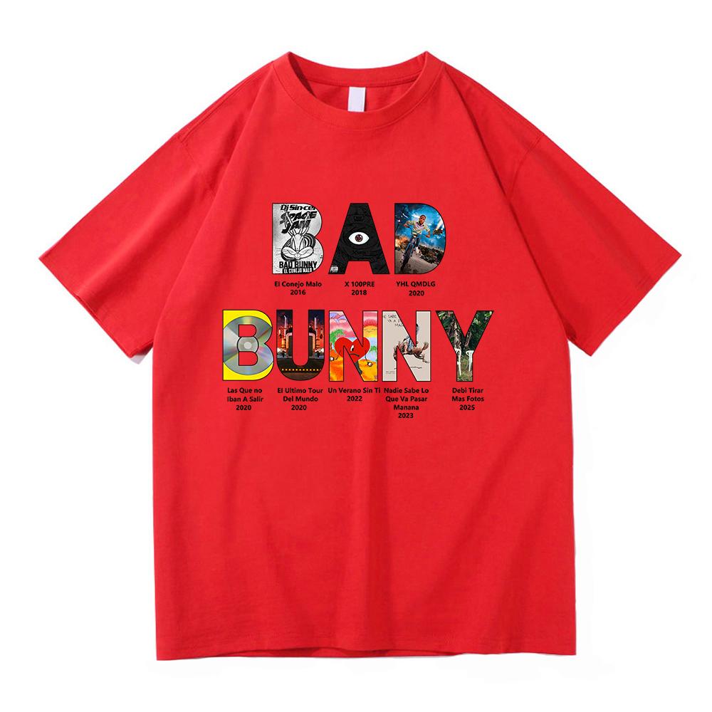 Bad Bunny T Shirt Fashion Unisex Vintage Debí Tirar Más Fotos New Album 2025 TShirt Unisex DeBÍ TiRAR MáS FOToS Cotton Tees Shirts