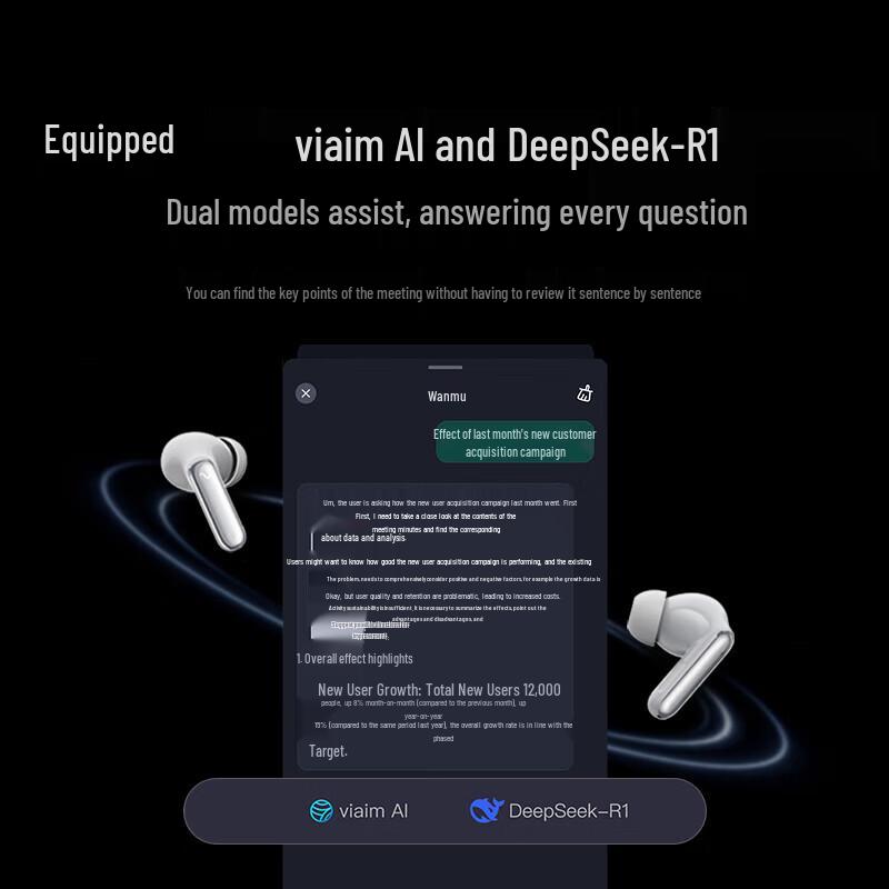 iFLYTEK Pro2 AI Recording Earbuds & MeetingDog Assistant Kit