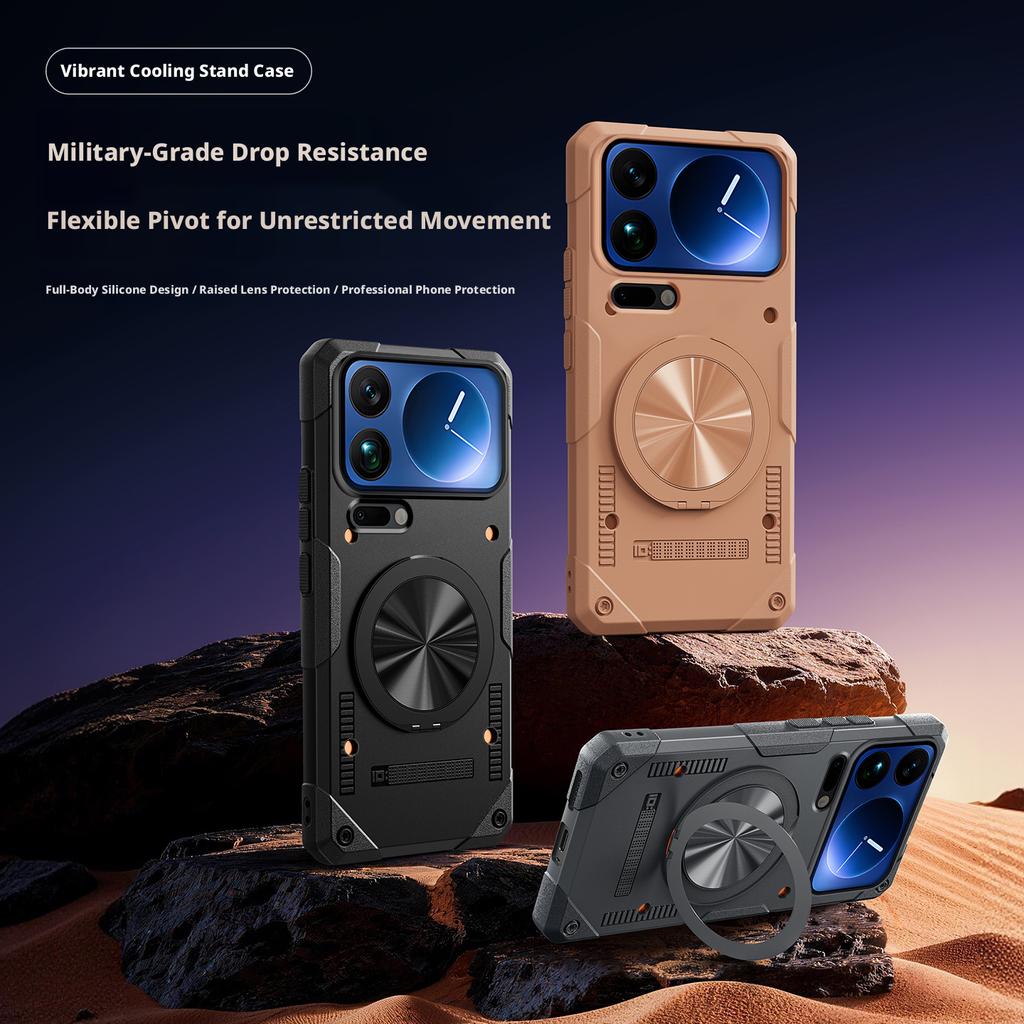 Чехол для Xiaomi Mi 17/17 Pro/17 Pro Max, 360° вращающаяся подставка, встроенная подушка безопасности, ударопрочный жесткий чехол военного класса
