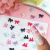 50pcs Y2K Mini Jelly Bow Nail Art Charms, Ballet Ribbon Nail Decoration Resin Nail Supplies Nail Art Supplies for Women and Girls Decoration Parts