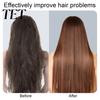 Electric Ionic Hot Brush 2-in-1 Portable Hair Straightener Brush, Curling Straightening Comb with Rechargeable 3 Temperature Settings, USB