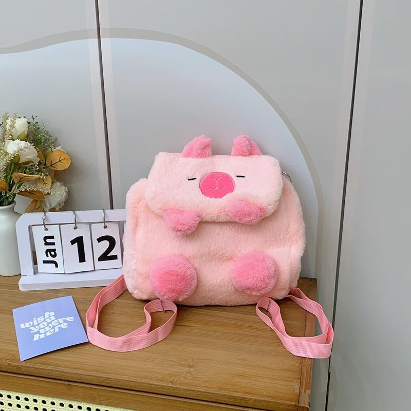 Новая мультяшная милая сумка через плечо для куклы, плюшевая сумка для студента, дорожный рюкзак через плечо, тренд