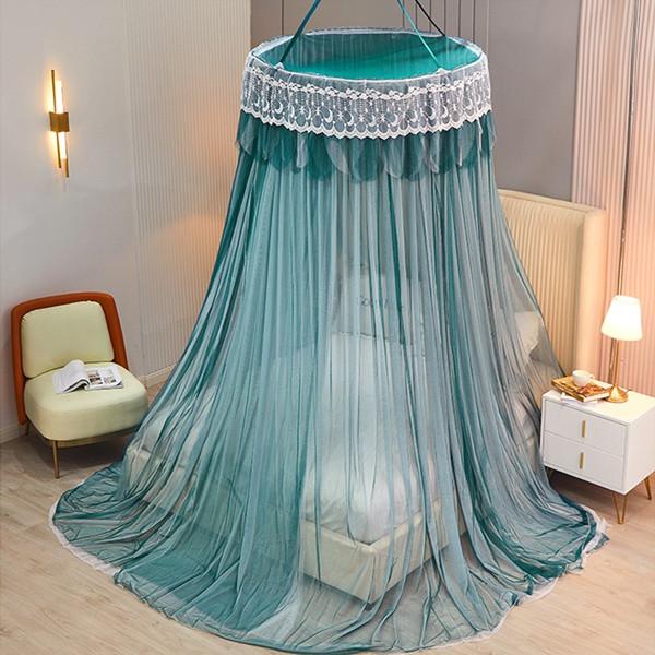 Романтическая принцесса, купол, москитная сетка, градиент, двойные цвета, кружевной балдахин для кровати, трехдверная подвесная сетка для кровати, занавеска