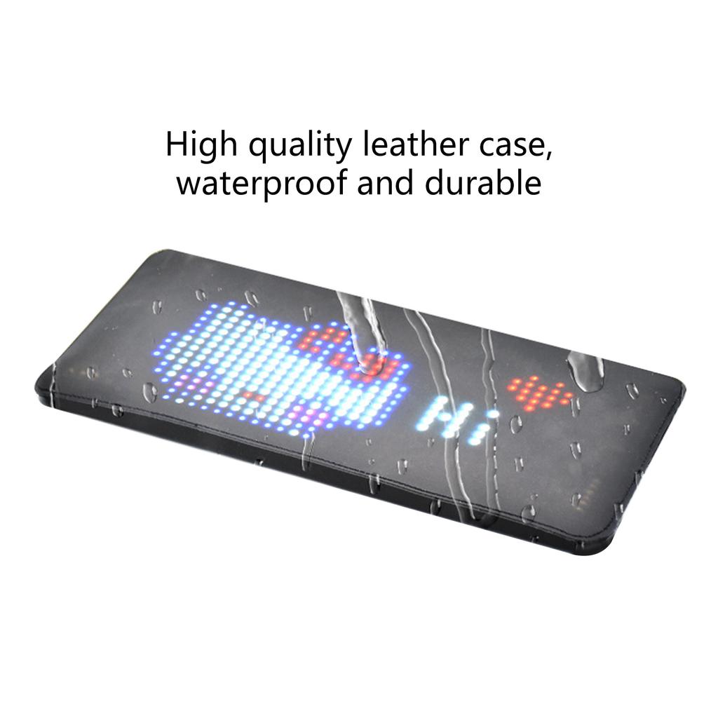 Портативная светодиодная пиксельная панель с прокруткой, рекламный экран на заднем окне автомобиля, знак выражения, подходящий для персонализированного общения