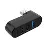 USB-концентратор с 2 портами USB и комбинированной шиной для передачи данных, 4-портовый концентратор Type-C 3.0 2.0, с питанием, черный, компактный, легкий, портативный, вращение на 180 градусов,