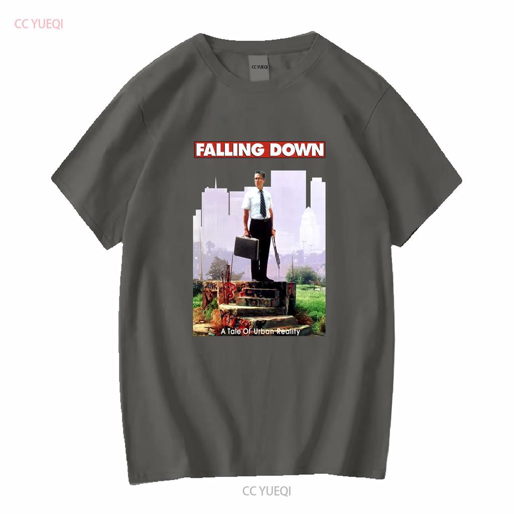 Футболка Falling Down черная кинопостер Майкл Дуглас все размеры S 5XL винтажная стираная мягкий топ для повседневной носки дышащий