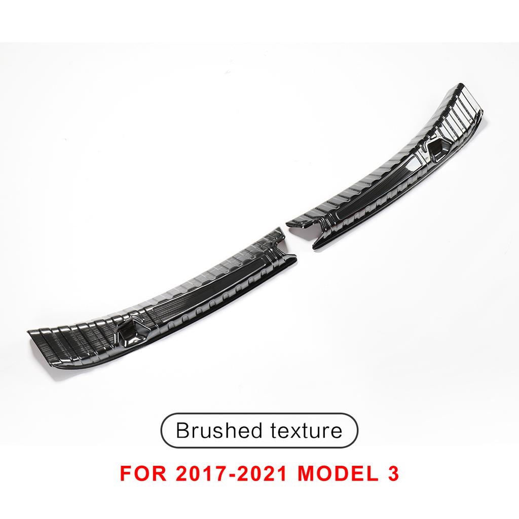 LUCKEASY модификация для модели Tesla 3 года, защита порога автомобиля, украшение для порога, защита багажника из нержавеющей стали