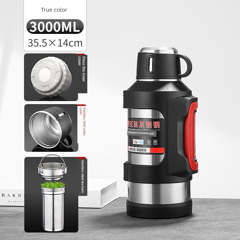 New Arrival 316 Stainless Steel Thermal Pot Large Capacity Vacuum Cup Outdoor Car Portable Kettle Household Kettle 6L