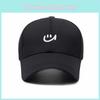 Korean Casual Baseball Cap With Embroidered Facial Expression For Student Outings