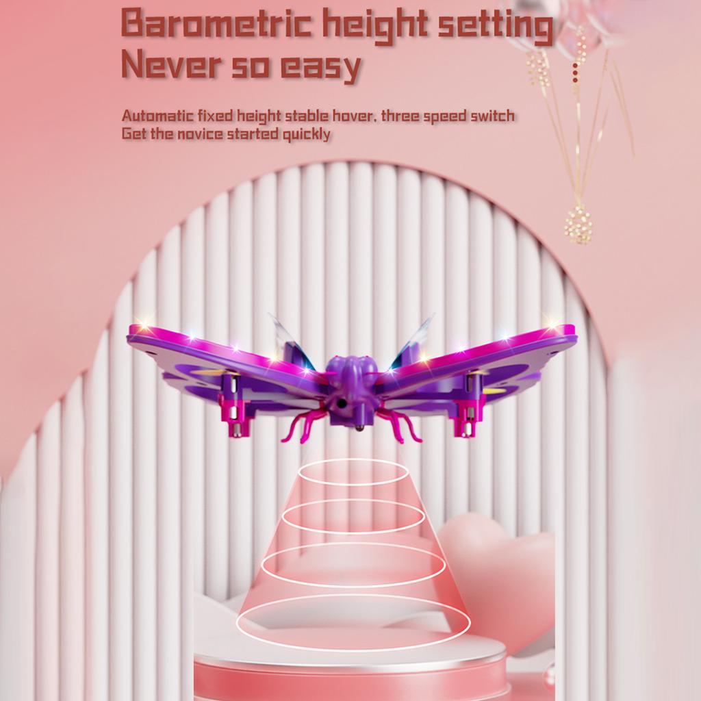 Мини-дрон для детей и начинающих, игрушечный дрон с дистанционным управлением, 2,4 ГГц, автоматическим зависанием, светодиодной подсветкой,