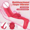 Розовый пальчиковый вибратор Стимулятор точки G и клитора Женский дилдо Массажер для влагалища и сосков Сексуальные гаджеты Мастурбатор Секс-игрушки для женщин