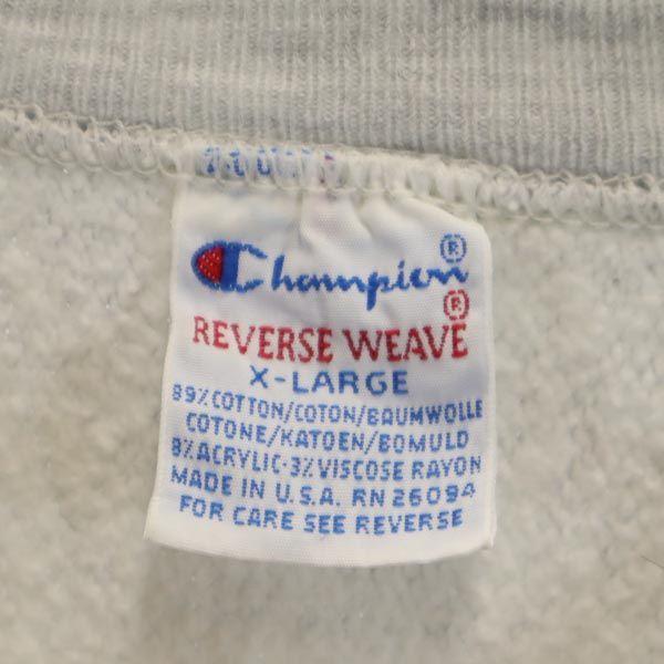 Champion 90-е годы Вышитый тег REVERSE WEAVE Свитшот с длинным рукавом Мужской Б/У