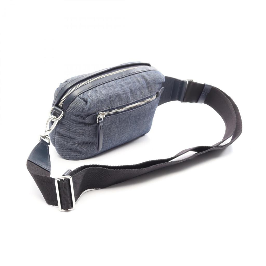Used Maison Margiela 11 GLAM SLAM Waist bag Body bag SB2WG0011P denim leather Blue Used unisex