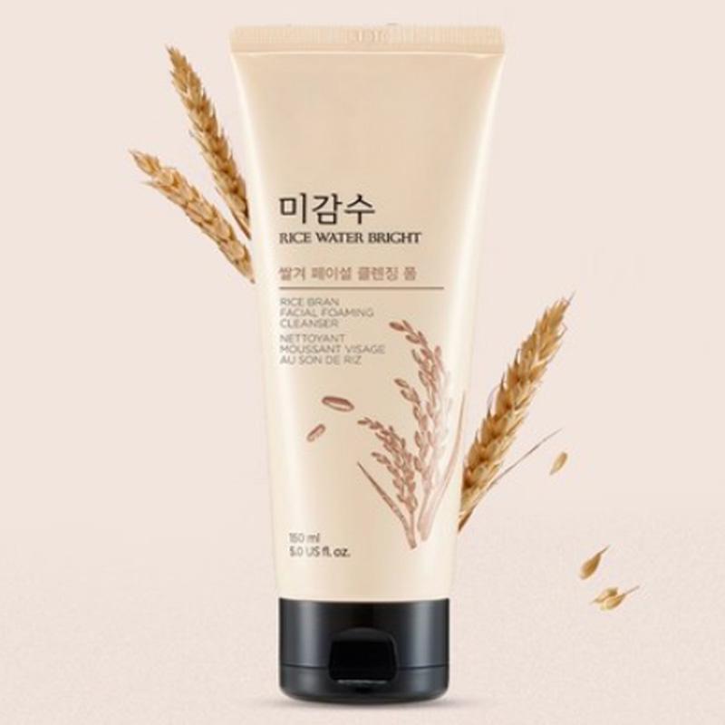 The Face Shop Пенка для умывания лица Rice Water Bright с рисовыми отрубями 150 мл