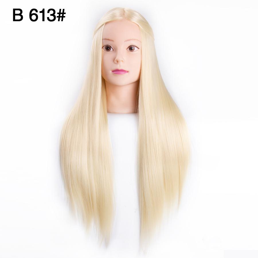 Голова манекена 65 см с тренировочной головкой для волос, парикмахерская, 7 стилей, тренировочная головка для причесок, бесплатный подарок