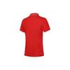 Li Ning Plain Polo Neck Pullover Short Sleeve T Shirt Women Tops Red APLT078-6