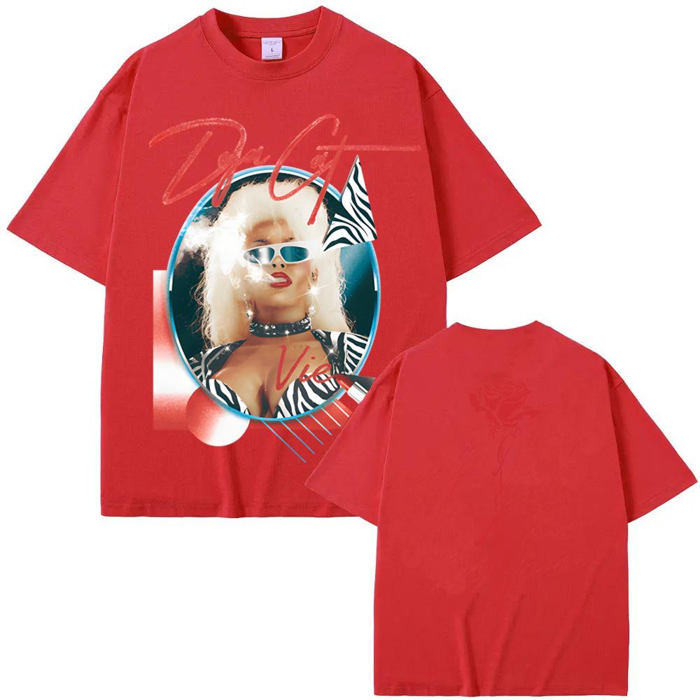 DOJA CAT UNISEX-ADULT DOJA CAT OFFICIAL TRACKLIST TEE Doja Cat Same As Official Website High Quality Tee-shirt Cotton Round Neck funny summer outfits