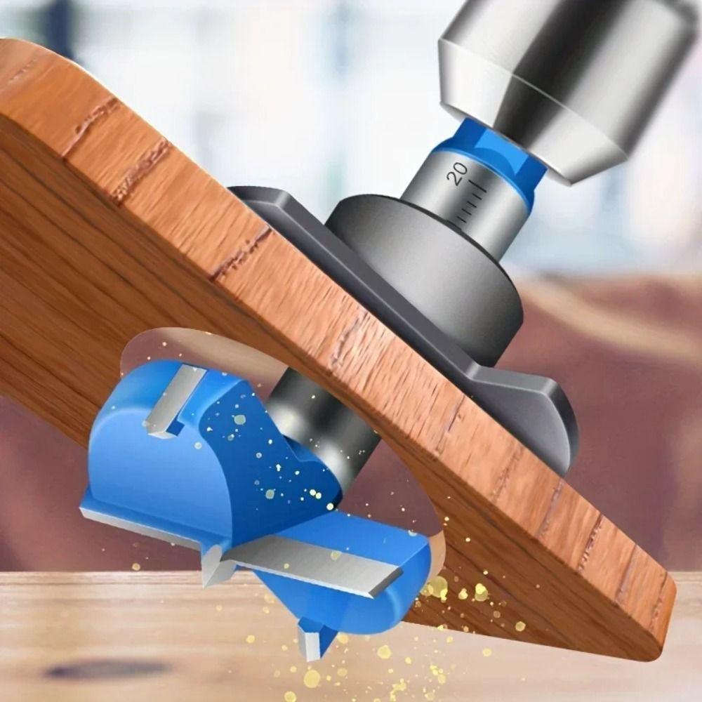 Drilling Furniture Forstner Bit Adjustable Depth Hinge Jig Durable Hinge Hole Opener Door Hinge