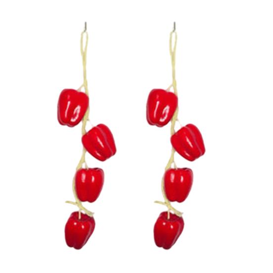 Искусственные овощи на нитке, имитация овощной гирлянды, реалистичные декоративные поддельные овощи для дома, фермы, вечеринки, настенного украшения, реквизит для фотосъемки