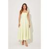 Summer New Simple and Sexy Solid Color Shoulder Strap Slim Mid-length Dress