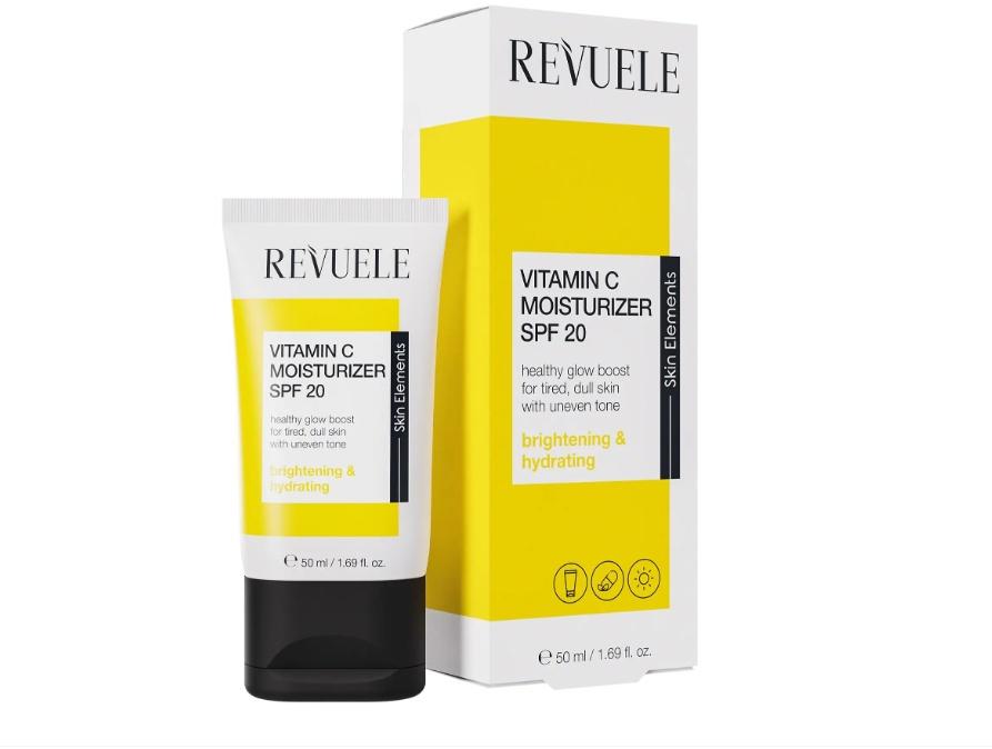 Nawilżający krem na dzień z spf 20 witamina c revuele 50 ml
