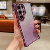 Прозрачный блестящий градационный чехол для телефона для Samsung S24 Ultra S23 FE S22 Plus A55 A54 A35 A34 A25 A15 5G Сверкающий квадратный противоударный мягкий чехол из ТПУ
