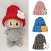 Doll Woolen Hat for Dollhouse Miniature for 15cm Labubu Color Match Hat Kawaii Cute Doll Accessories Kids Girls Toys