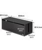 Yamazaki Jitsugyo Cable Box Web L Brown W40 xx Power Tap Cable Storage 2708 Приблизительно. Д15,5 В14,5см