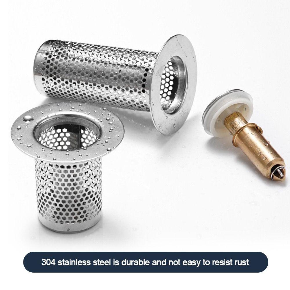 Ловушка для волос Фильтр для слива в полу Сетка для раковины из нержавеющей стали Отражающий сердечник Аксессуар для ванной комнаты