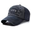 Стиранная Кепка с Вышитыми Буквами Nys, Потертая Бейсболка с Цветовыми Блоками, Мужской Наружный Козырек от Солнца, Потертая и Ретро Бейсболка