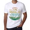Men’s Vintage Tee Shirt Graphic T Shirt Mountain Explorer MAGLIC White