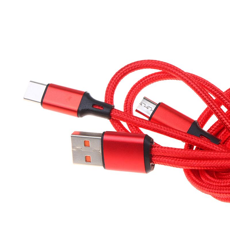 Быстрый зарядный кабель USB C 2-в-1, 5A, Y-разветвитель, Micro USB, дата-кабель для телефонов Android, планшетов, использования в автомобиле, в путешествиях