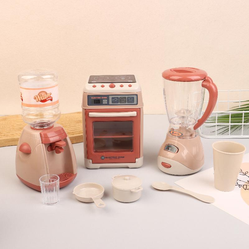 Play House Toy Washing Machine Vacuum Cleaner Coffee Maker Toaster Mini Appliances Cute Toys Kids Pretend Play Toys