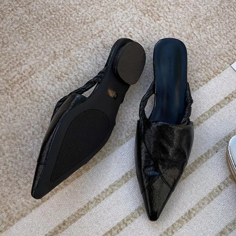 Модные женские туфли с острым носком, туфли-лодочки на плоской подошве, повседневные туфли на плоской подошве, элегантные плиссированные туфли, роскошные брендовые сандалии, золотистые