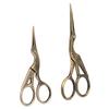 Stainless Steel Cutting Crane Sewing Scissors, Retro Bronze, with Two Sizes,   and Practical