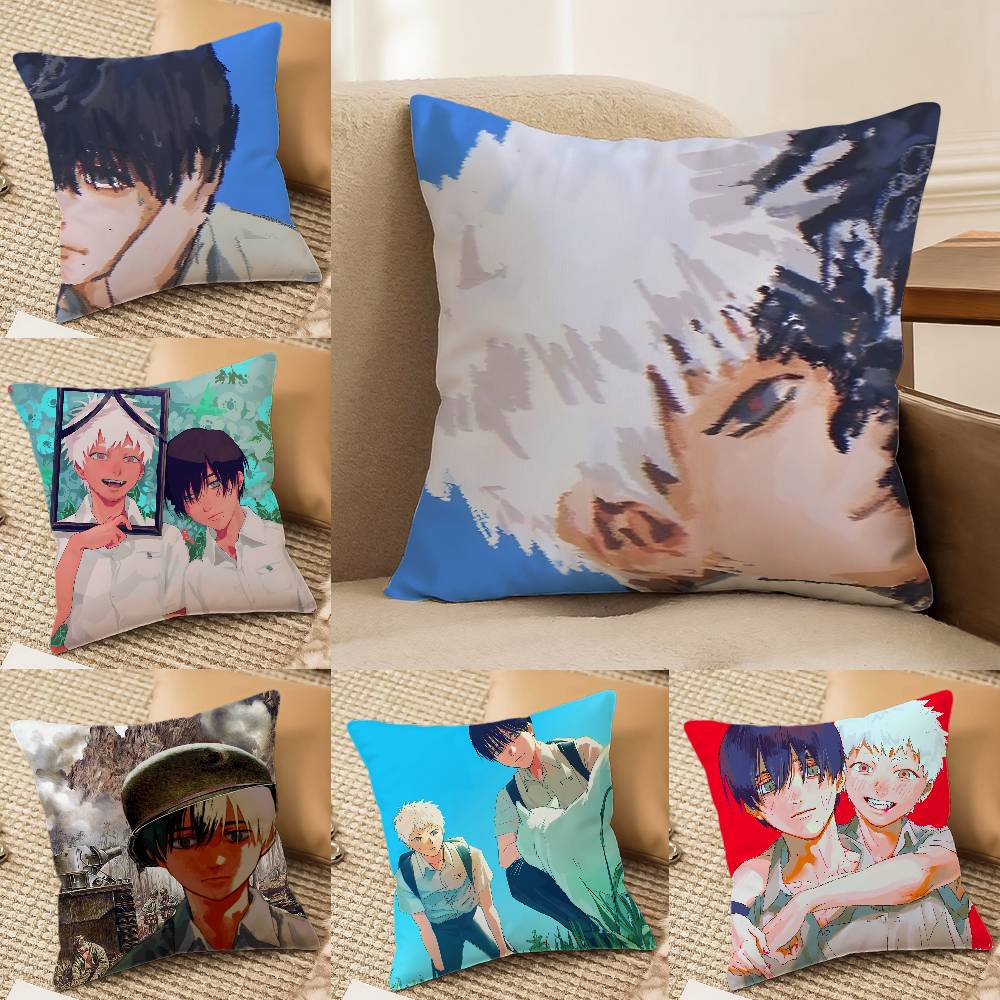 Аниме Мультфильм Лето, когда умер Хикару-D Наволочка Шелковистая элегантная Комфорт Диван-кровать Невидимая молния Пляжная наволочка