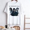 Сериал Сверхъестественное Топ Нейтральный Тренд Харадзюку Винтажная Футболка Унисекс Рубашка Принт Большой Короткий Рукав Футболка
