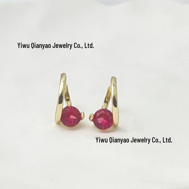 Корейские геометрические серьги с цирконами: Элегантный, Универсальный, Минималистичный Дизайн