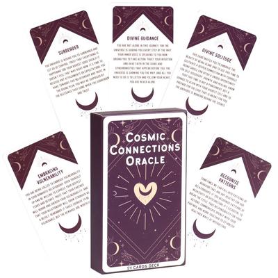 10.3*6см Колода карт Оракул Космические Связи 54 шт. Карты Оракул, Вдохновленные Вселенной для Любви и Отношений