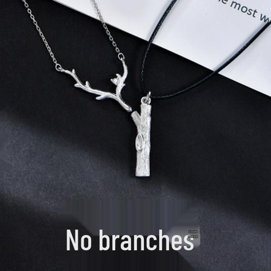 Ожерелье для пары «Кит и Олень в стиле Мори» - Модная цепочка для ключицы с подвеской в виде маленького оленя для мужчин и женщин, идеальный студенческий рождественский подарок на День святого Валентина.